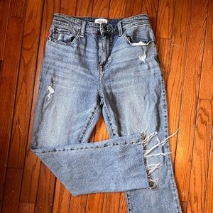 Pistola Straight Leg Raw Hem Jeans